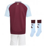 Maglie da calcio Aston Villa Prima Maglia Bambino 2024-25 Manica Corta (+ Pantaloni corti)